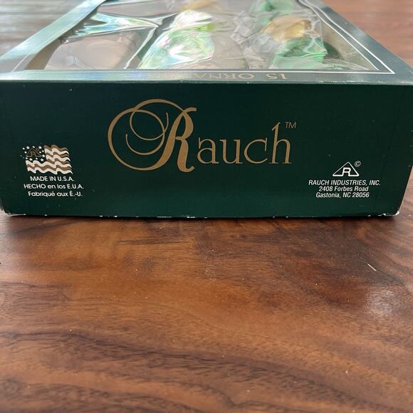 Vintage Rauch Glass Christmas Ornaments Silver Gold Green Lot of 15 - Picture 3 of 4